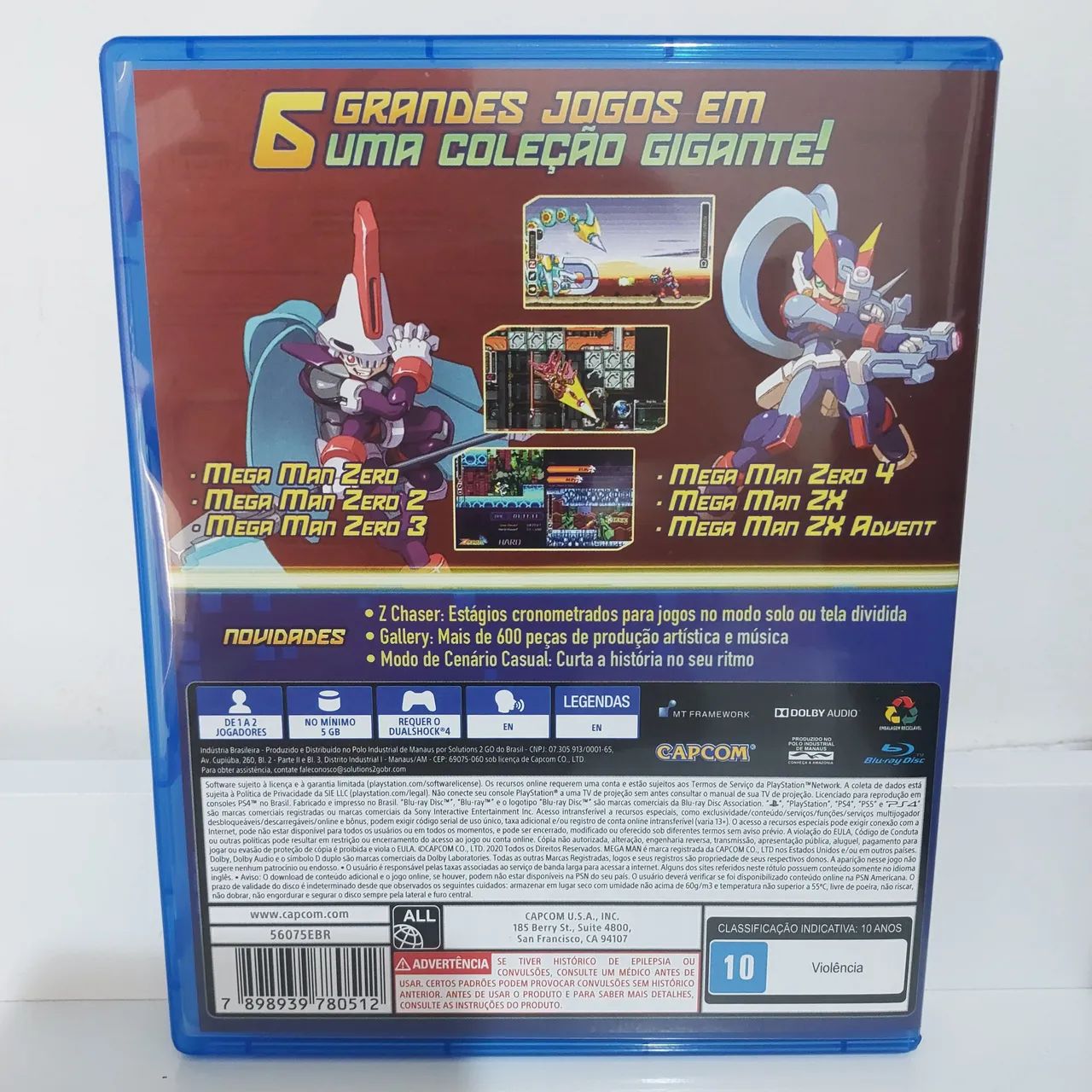 Mega Man Zero/ZX Legacy Collection PS4 PS5 Midia Fisica - Jogos de