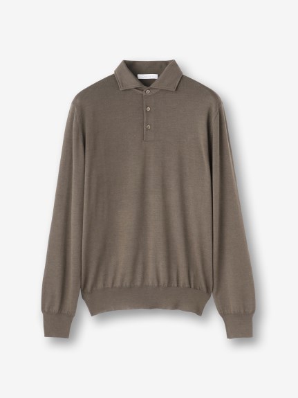 ウールシルクカシミヤニットポロシャツ（ニット）｜STRASBURGO OUTLET