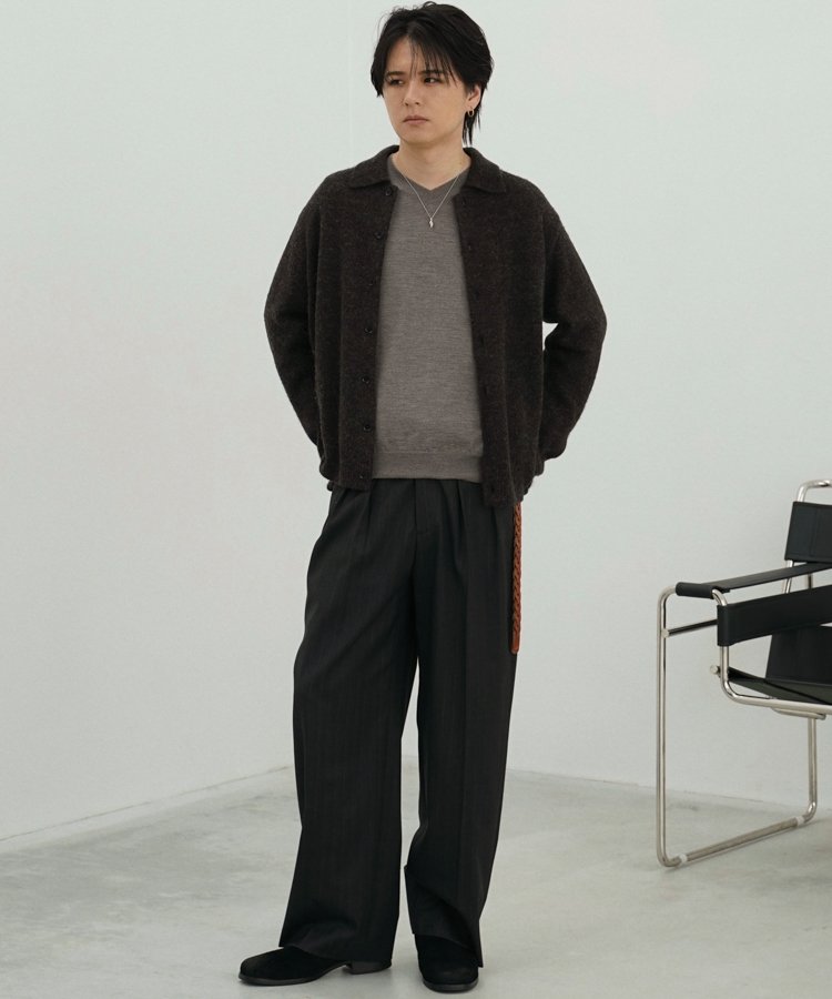 W/Si/Ca 18G V Neck Knit / 商品詳細ページ / LIDNM / Llife ONLINE