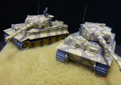 ジオラマ 1/76 日本陸軍97式中戦車改チハ 1/76 日本陸軍97式中戦車改