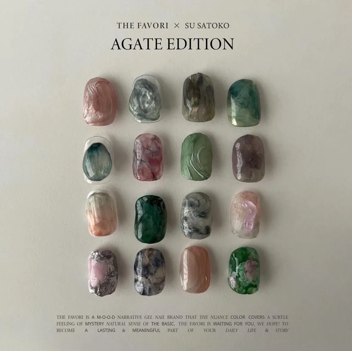 THE FAVORI x SATOKO AGATE凝膠6色