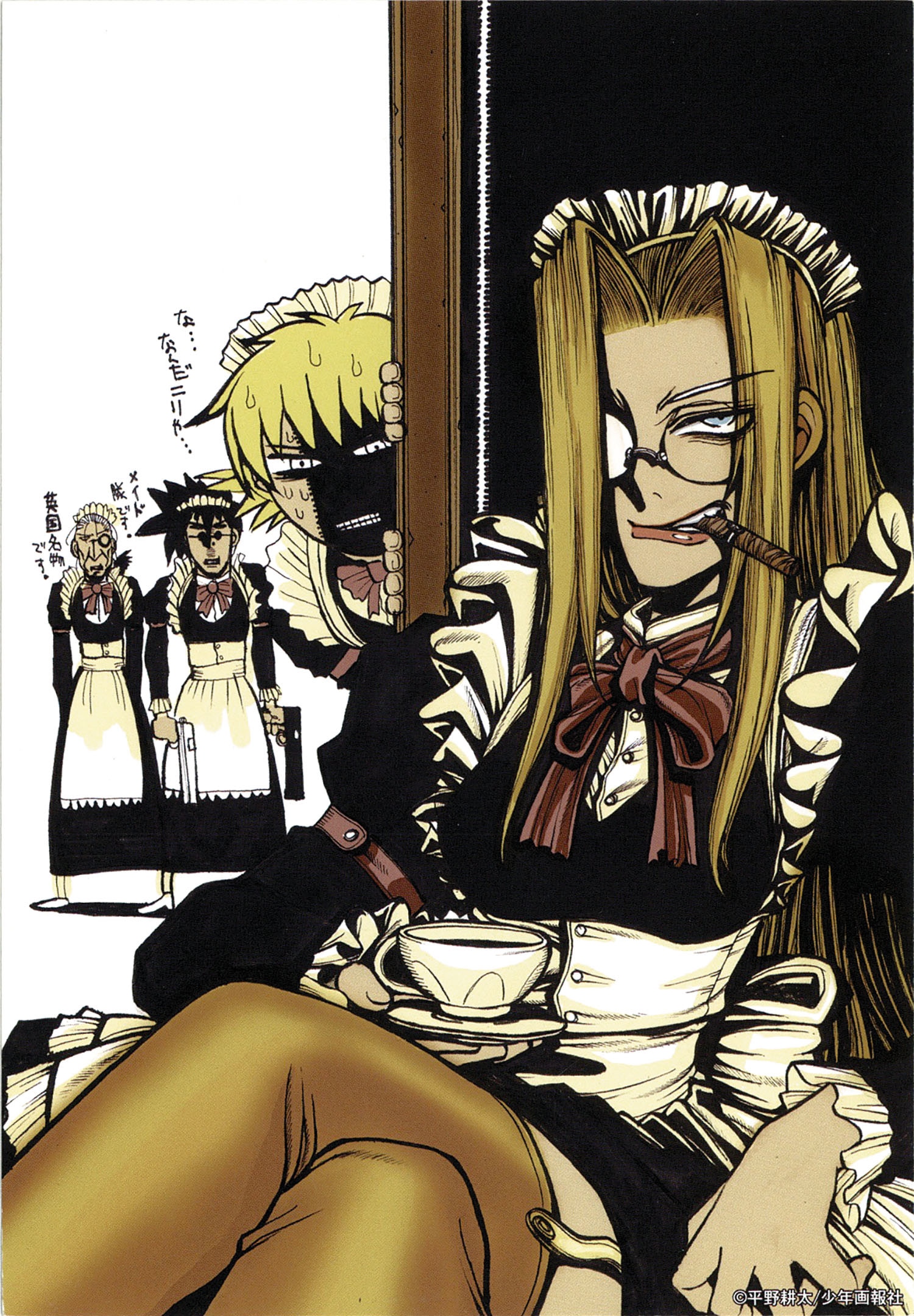 ヤングキングコミックス/平野耕太「ヘルシング全10巻初版セット+雑誌