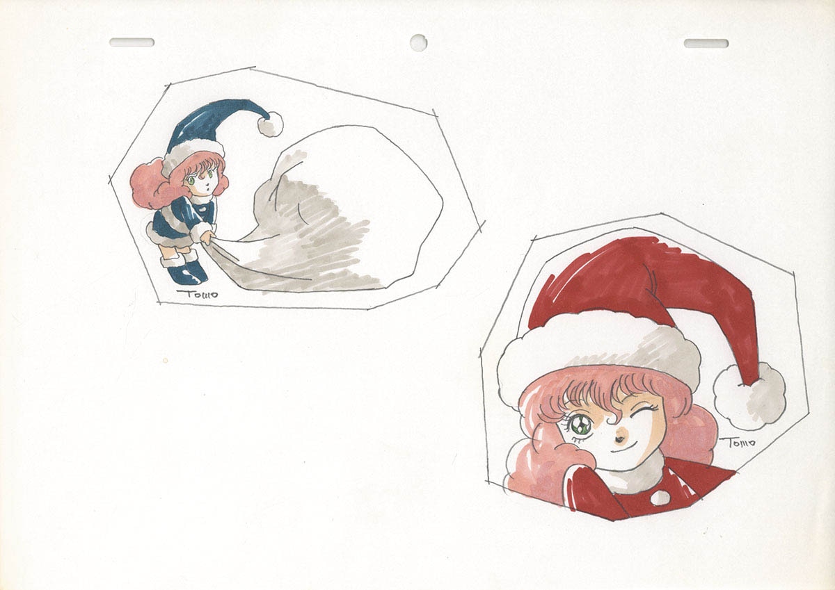 湖川友謙直筆カラーイラスト2枚セット「聖戦士ダンバイン」チャム・ファウ