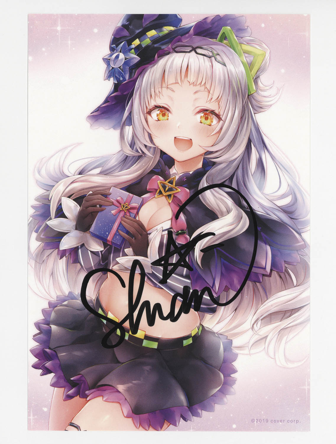 4516] 紫咲シオン 直筆サイン入り ポストカード