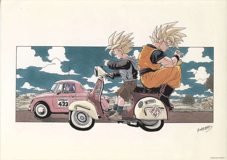 鳥山明 カラー複製イラスト B