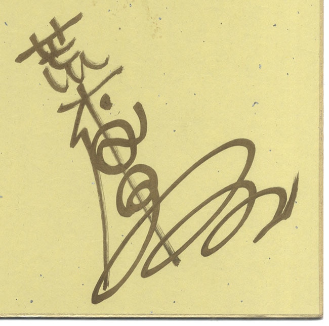 荒木伸吾直筆カラー色紙「聖闘士星矢」