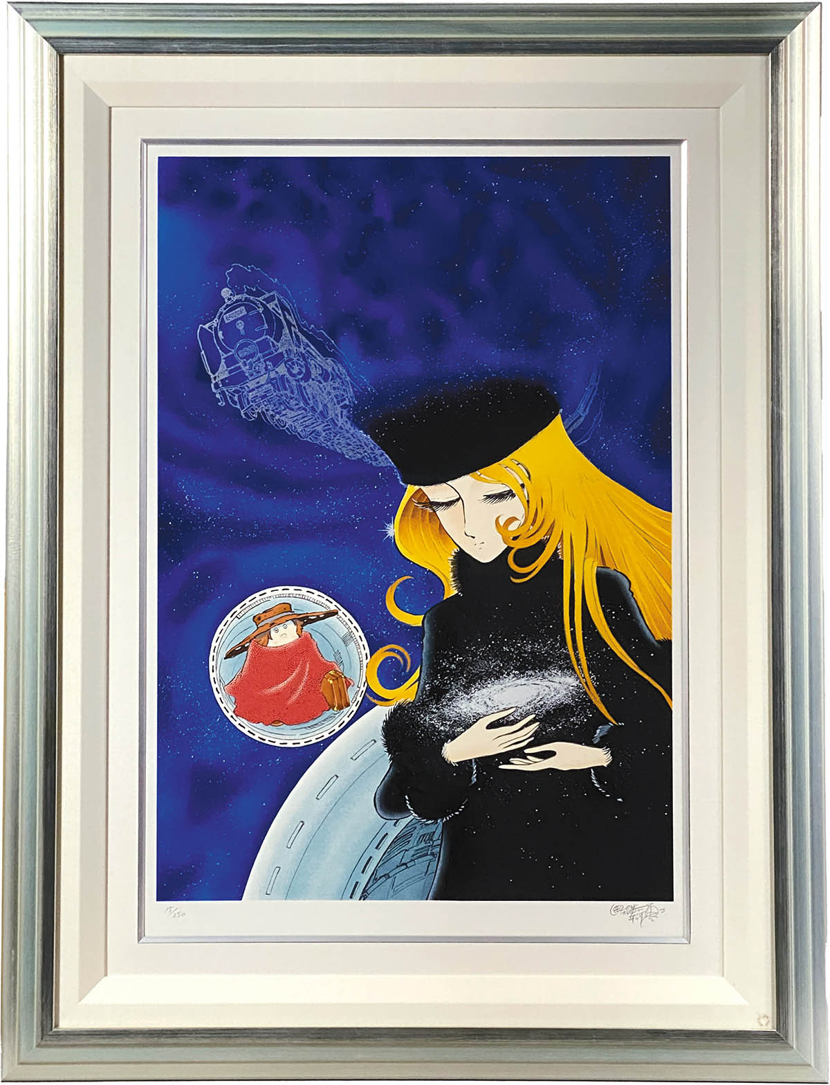 ヒデ 松本零士 シルクスクリーン メーテル 銀河鉄道999 星の海の夢