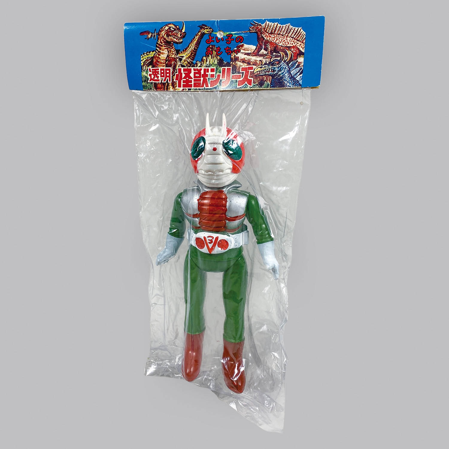 1133] 無版権 仮面ライダーV3 スタンダードサイズソフビ