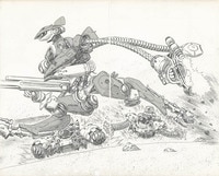 寺沢武一 ゴクウ 直筆イラストサイン色紙 寺沢武一 ゴクウ 直筆