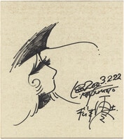 直筆色紙「シンプソンズ」