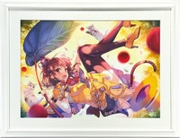 2181] 手塚治虫 直筆サイン入りカラー複製色紙