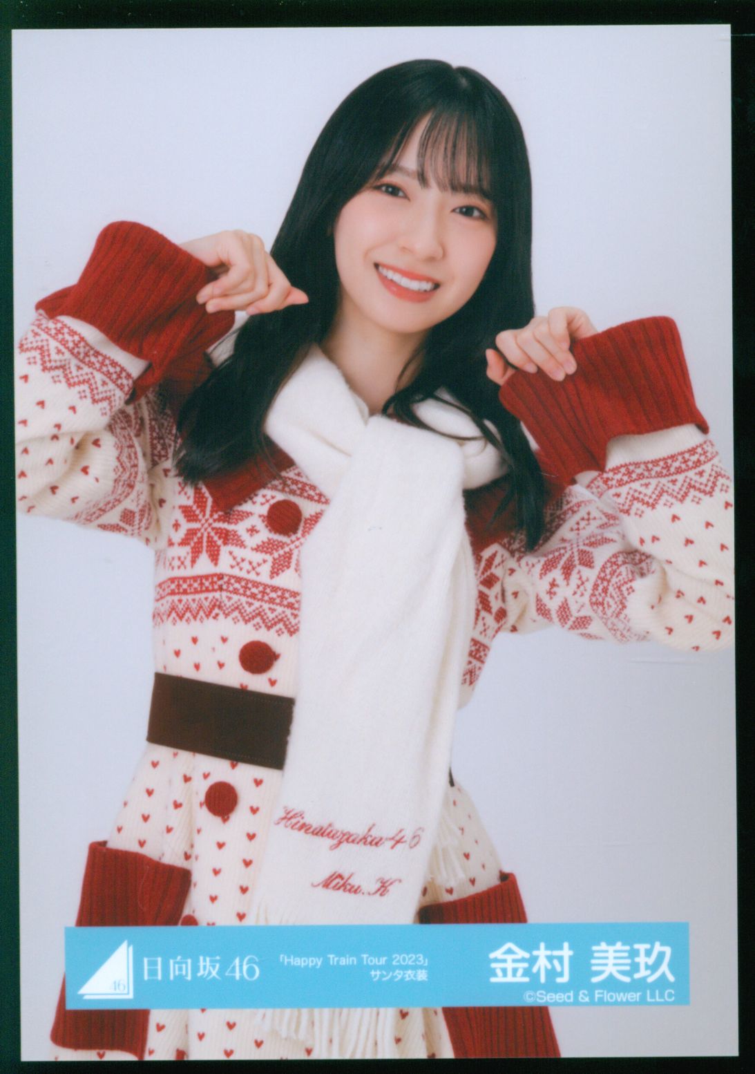 日向坂46 生写真 佐々木美玲 21サンタ衣装 ヨリ 直筆サイン