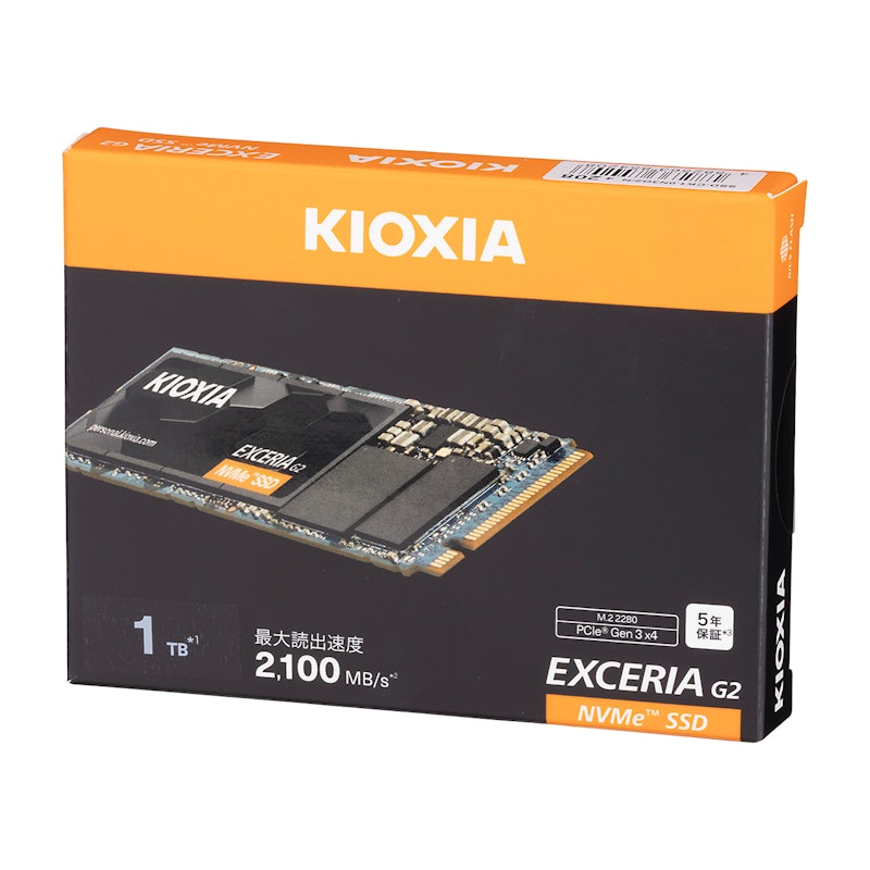 キオクシア KIOXIA EXCERIA G2 SSD-CK1.0N3G2/Nを検証レビュー！M.2