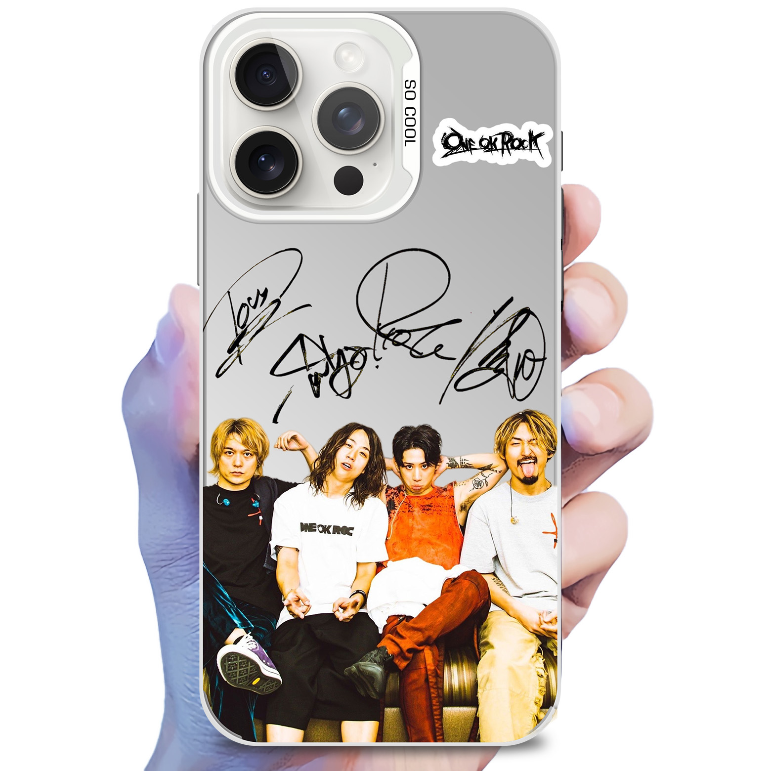 ワンオクスマホケース| レーザーグラデーションスマートフォンケース