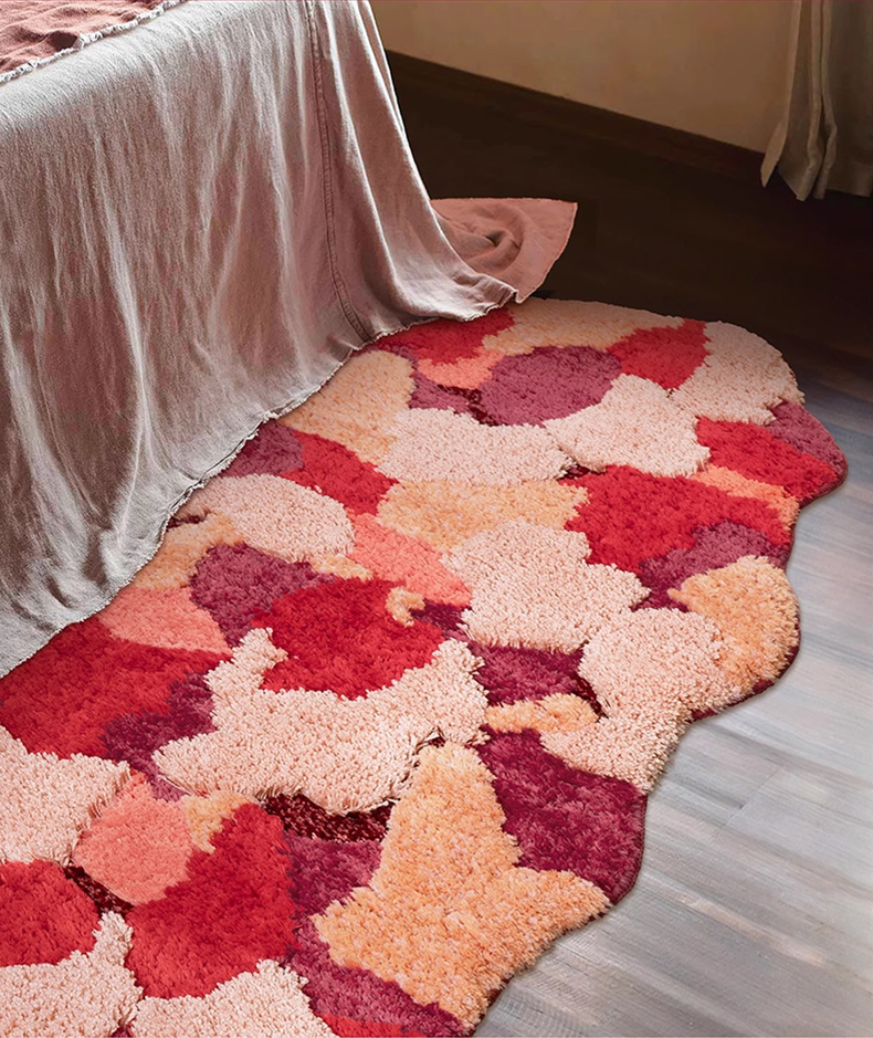 Floral ふわふわ柔らかラグ | 雲のような優しい肌触りと華やかな