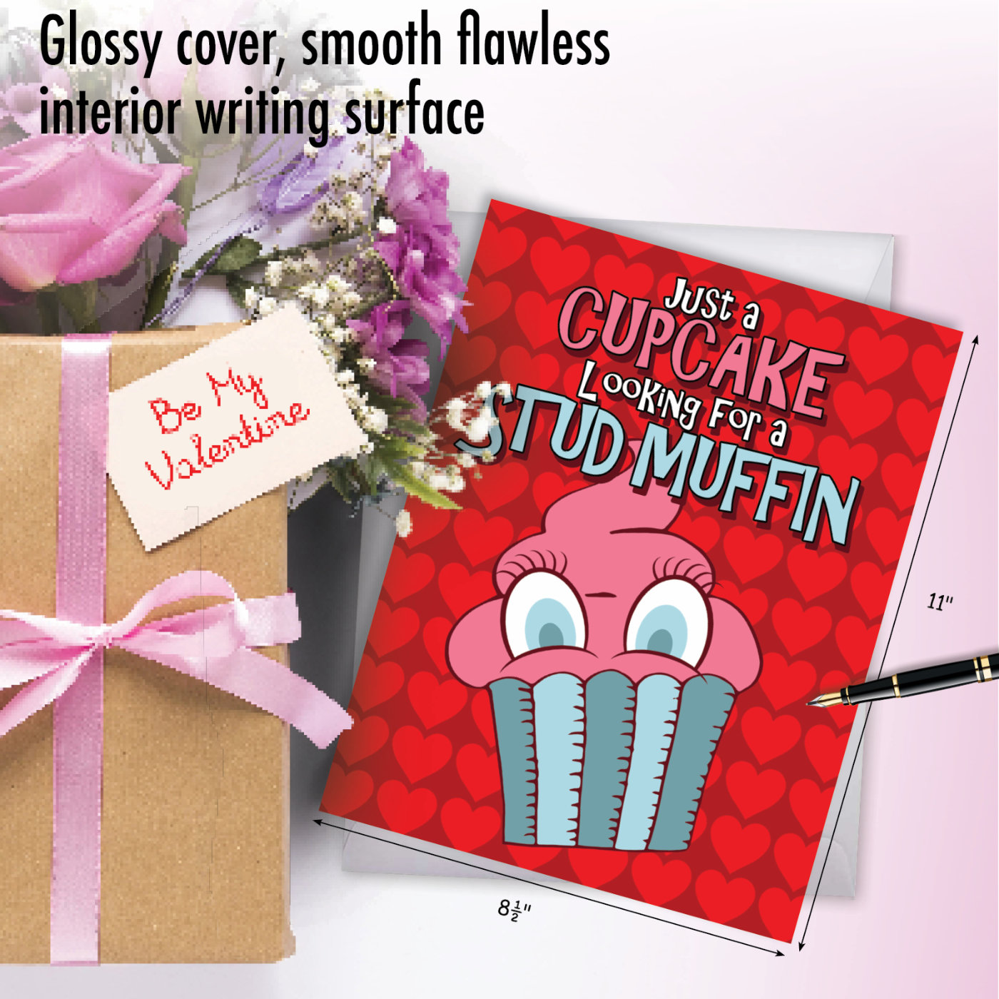 Stud Muffin: Humor Valentine's Day Jumbo Greeting Card