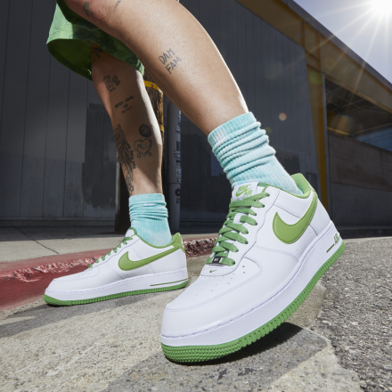 リーク】ナイキ エアフォース 1 ロー ホワイト/カーミット グリーン