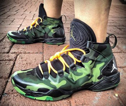 リーク】 ナイキ エアジョーダン28 SE グリーン カモ (616345-035