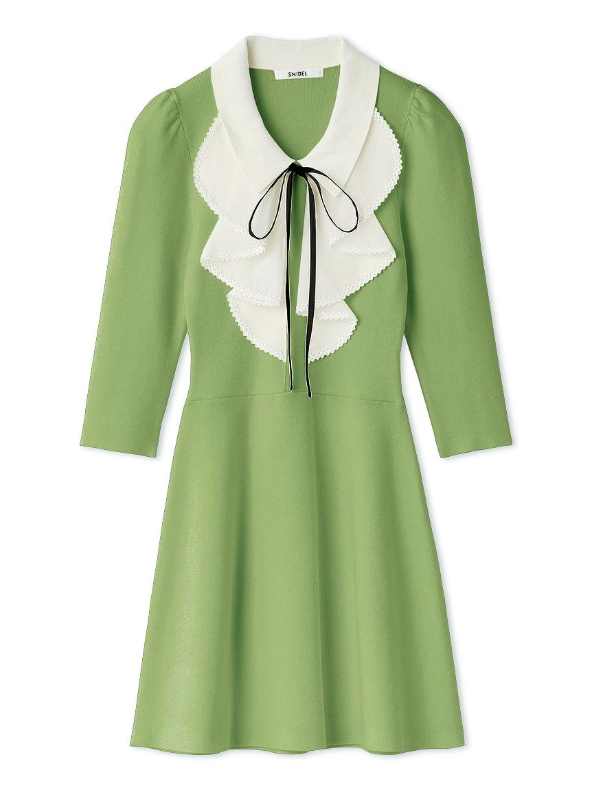 ラッフルミニニットワンピース(ミニワンピース)｜ワンピース｜SNIDEL