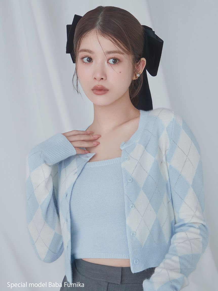 アーガイルニットアンサンブル(ニット)｜トップス｜SNIDEL(スナイデル