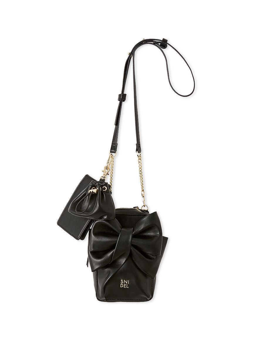 リボンマルチショルダー&ケースセット(ショルダーバッグ)｜バッグ