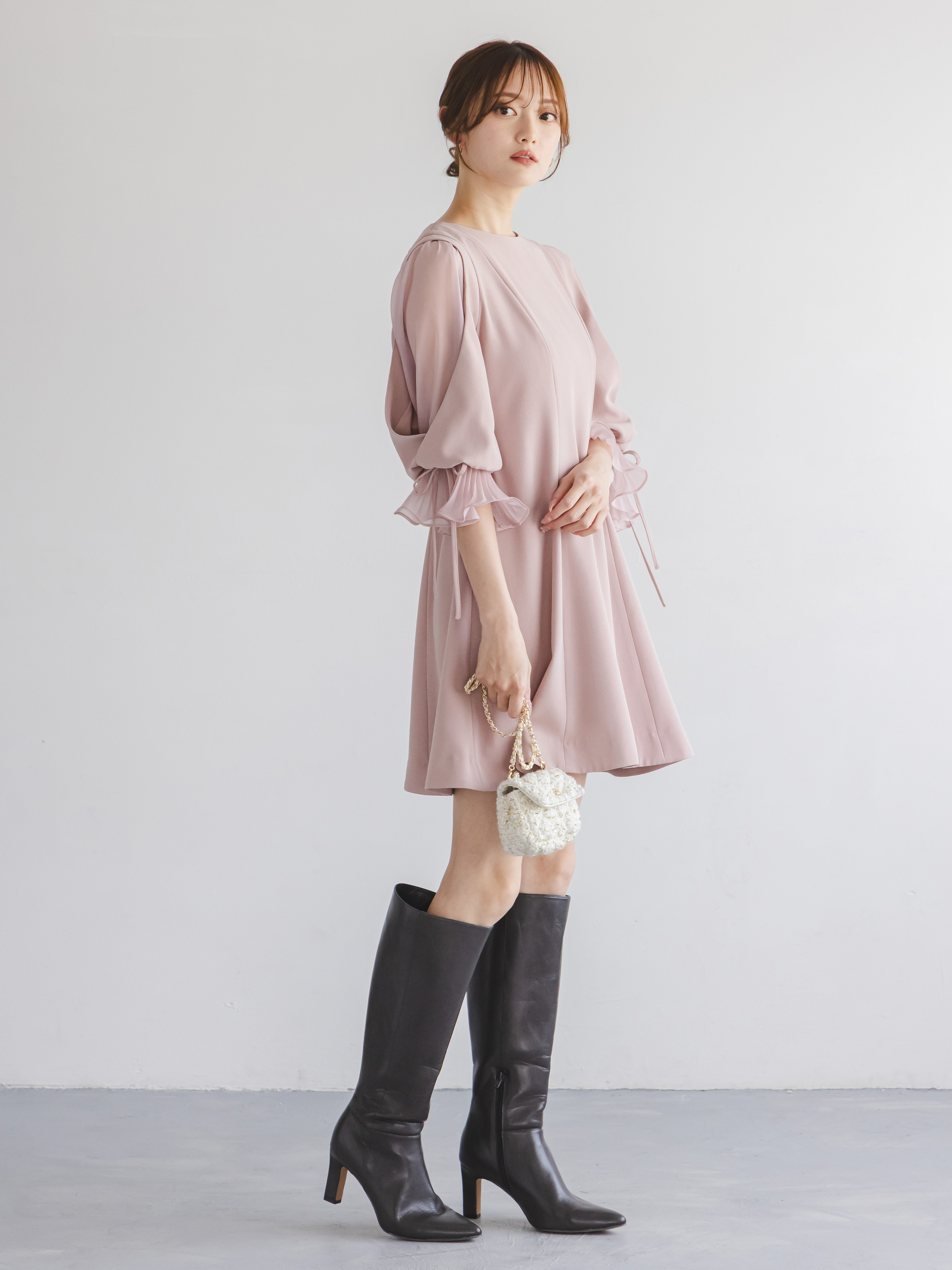 レディライクフレアミニワンピース(ミニワンピース)｜ワンピース