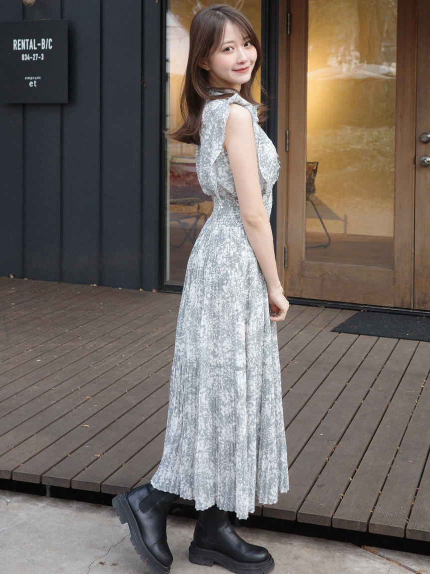 Sustainable20周年プリントワンピース(マキシ・ロングワンピース