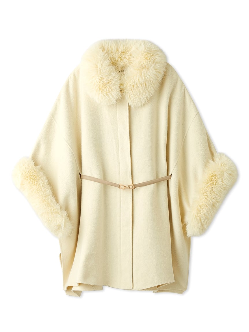 ファー付きミドルケープコート(コート)｜アウター｜SNIDEL(スナイデル