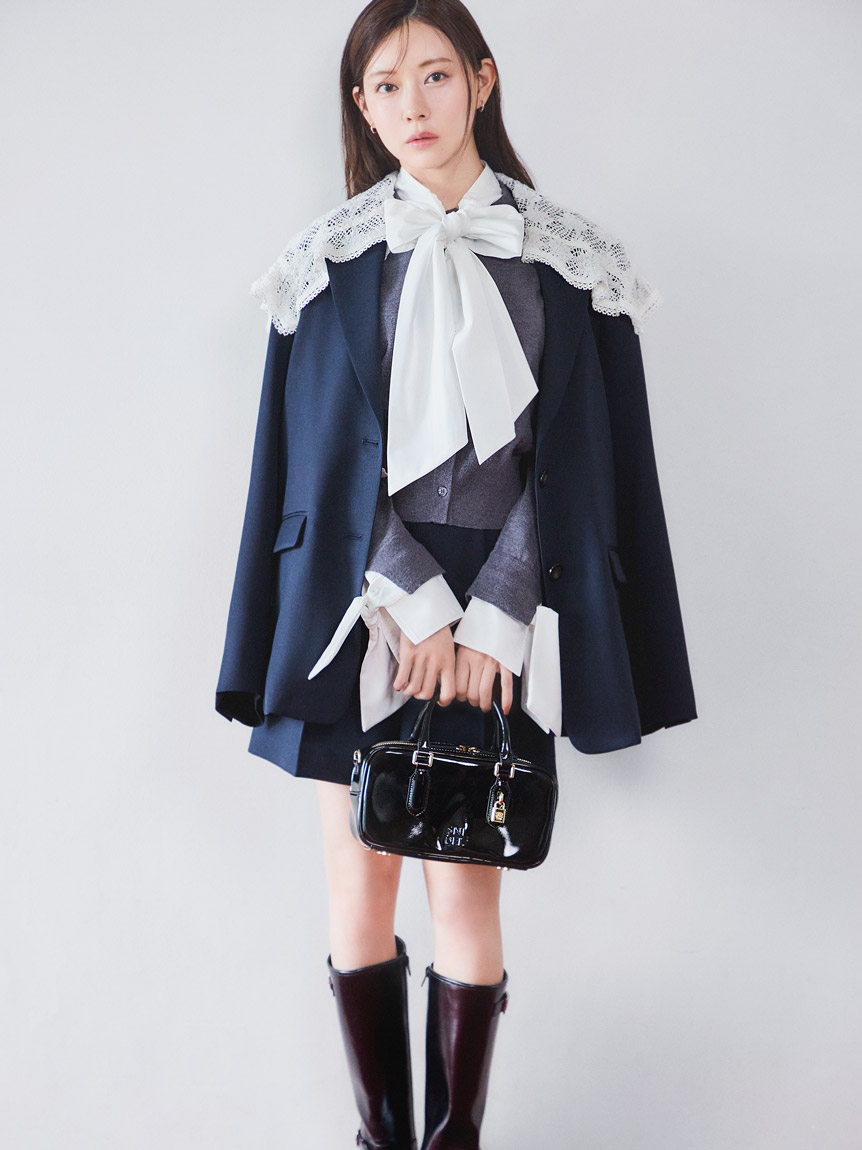 ボウタイドッキングニットプルオーバー(ニット)｜トップス｜SNIDEL