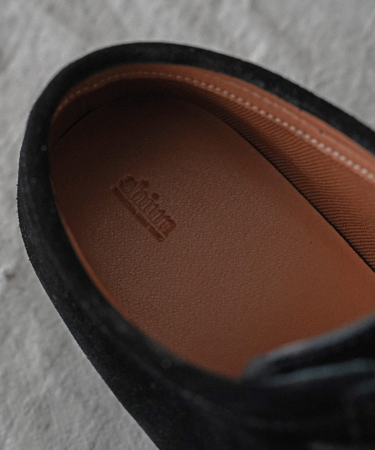 shiun(シウン) ONLINE STORE / BLACK SUEDE MOCCASIN