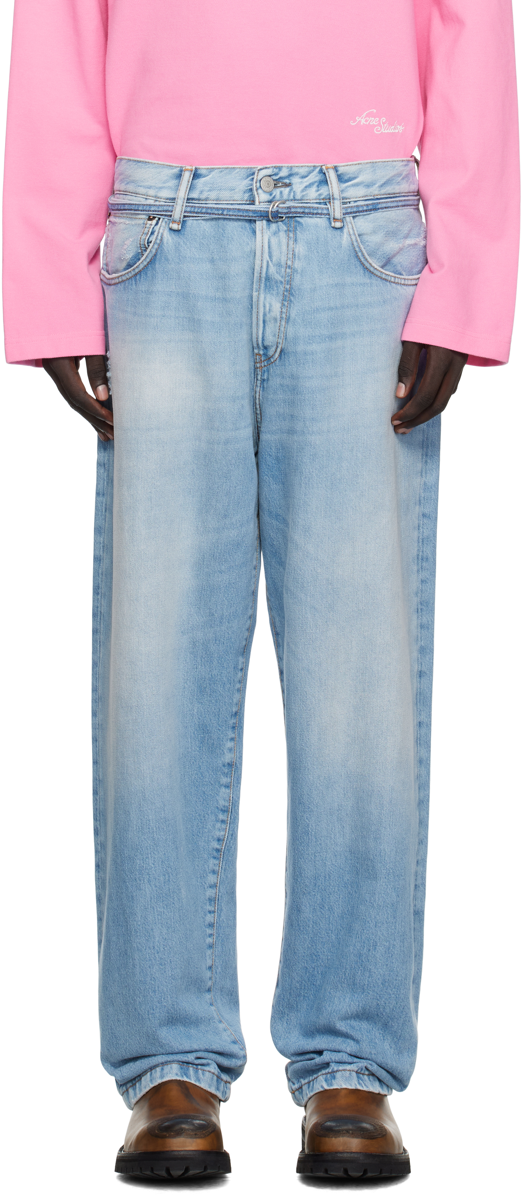 Acne Studiosのブルー 1991 Toj ルーズフィット ジーンズがセール中