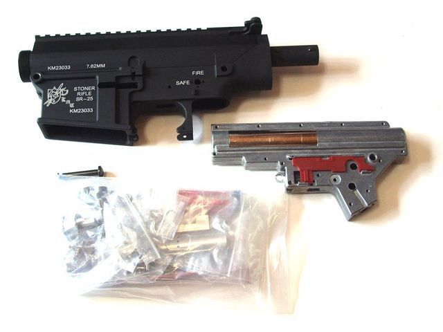 G&P Laser Product SR25メタルレシーバー 専用メカBOX付き | サバゲー
