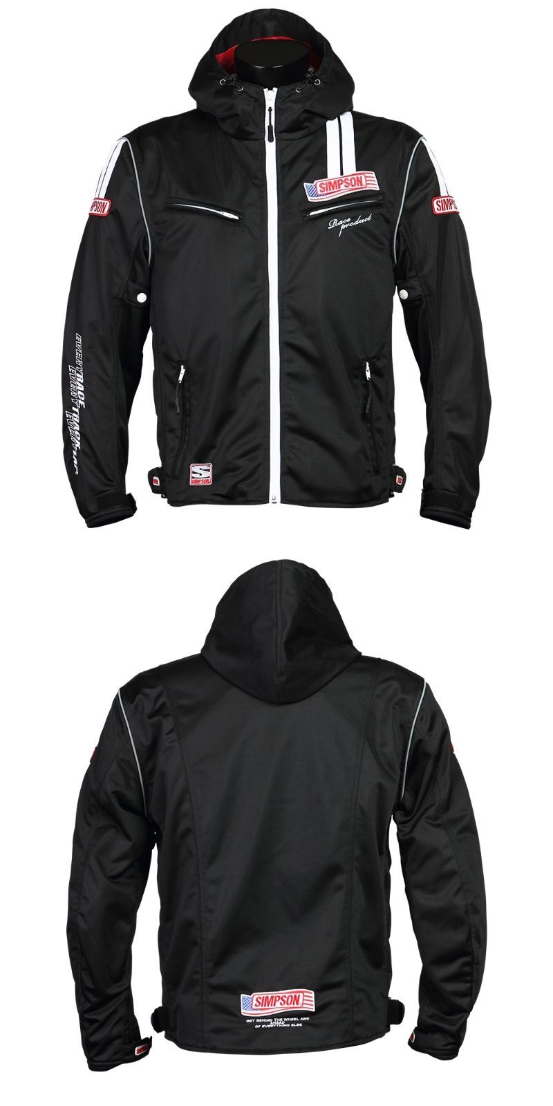 Webike | SIMPSON シンプソン メッシュ ライダースフーディ(NSM-2106