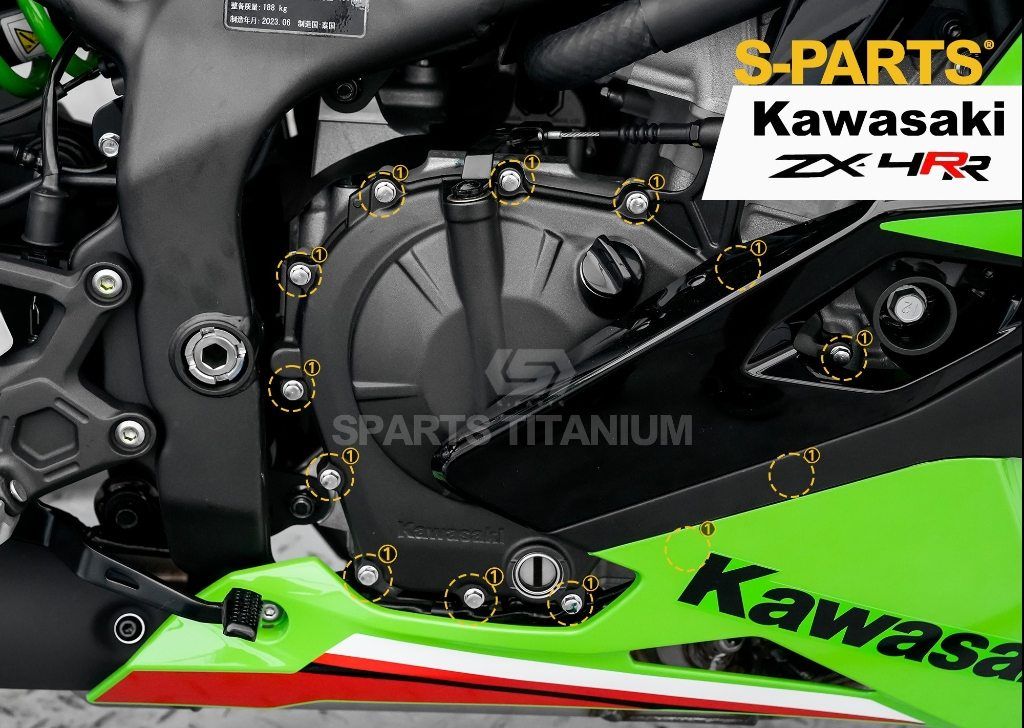 Webike | S-PARTS エスパーツ クラッチカバー用チタンボルトセット ZX