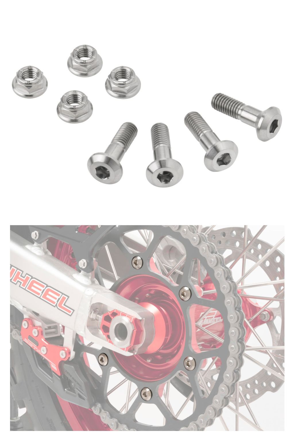 Webike | ZETA ジータ チタンスプロケボルトナットセットテーパー