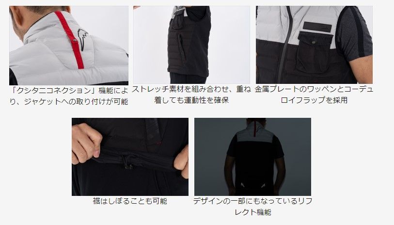 Webike | KUSHITANI クシタニ ミッドベスト(K-2854-L.GY/BK-LL