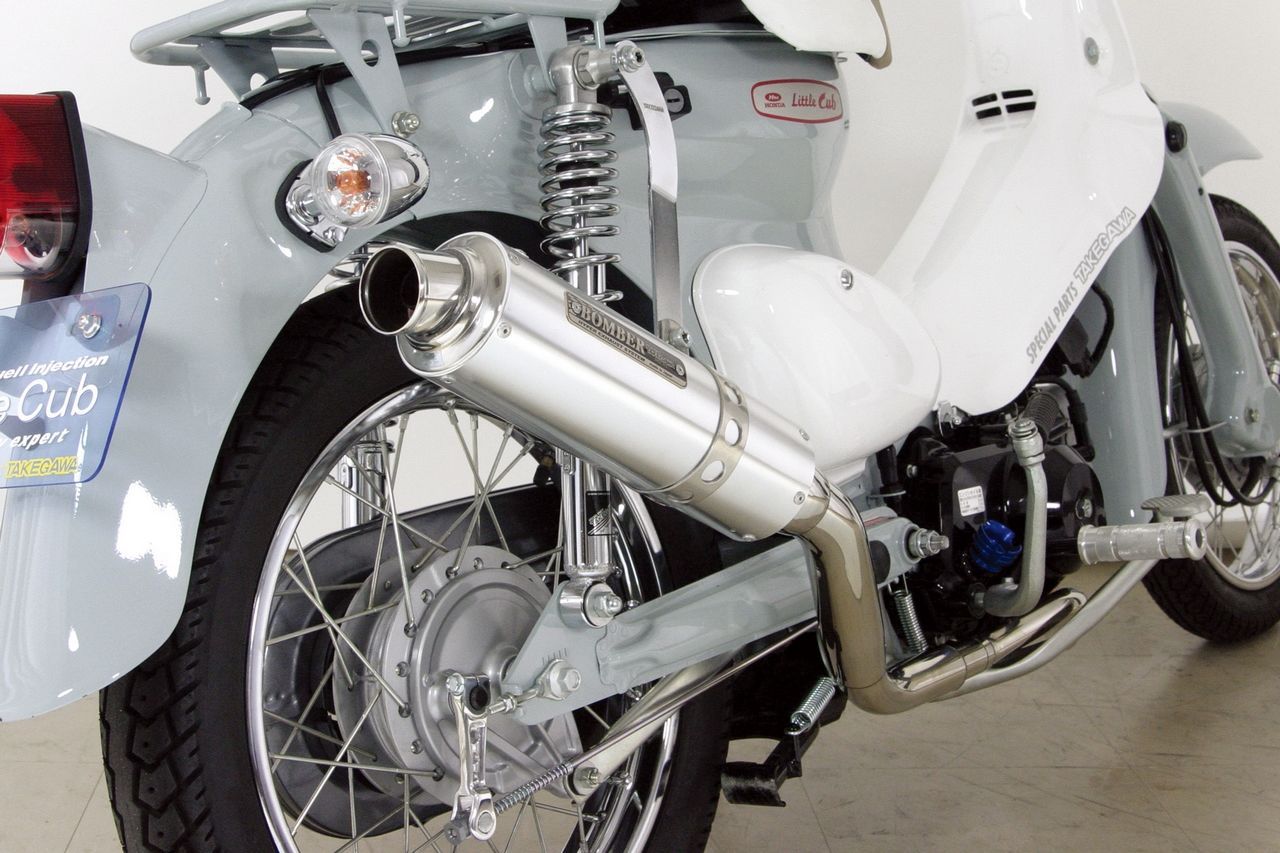 Webike | SP武川 SPタケガワ ボンバーマフラー(政府認証) スーパーカブ