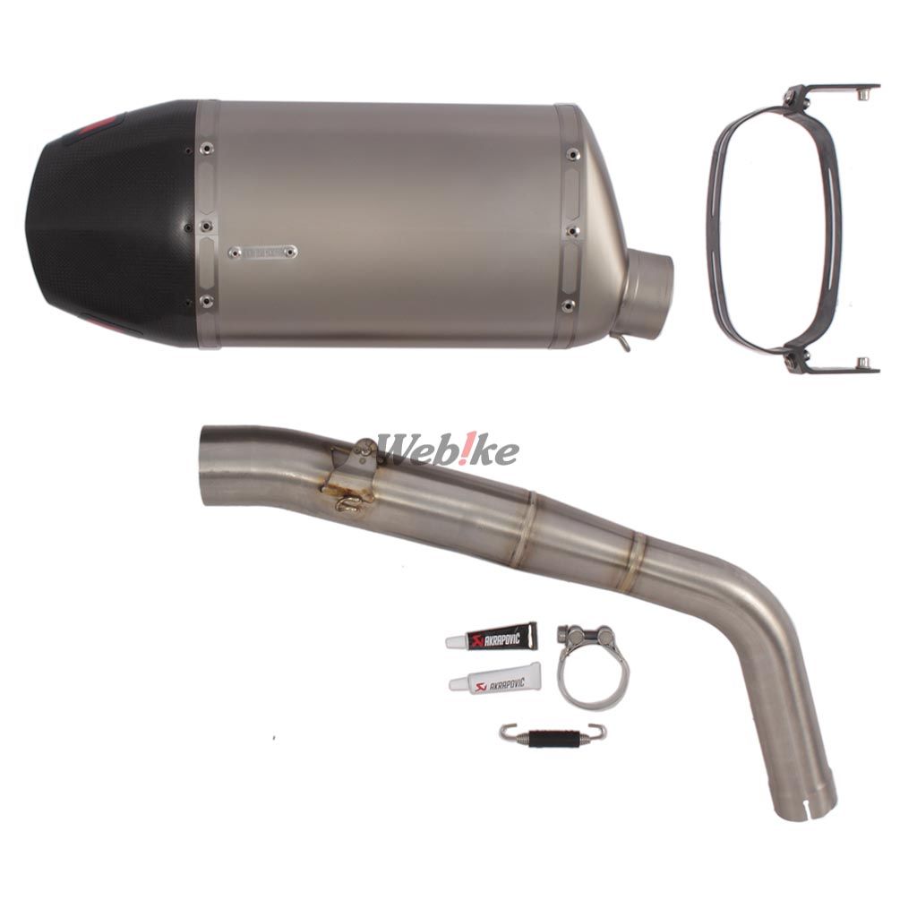 Webike | AKRAPOVIC アクラポビッチ e1仕様 スリップオンマフラー