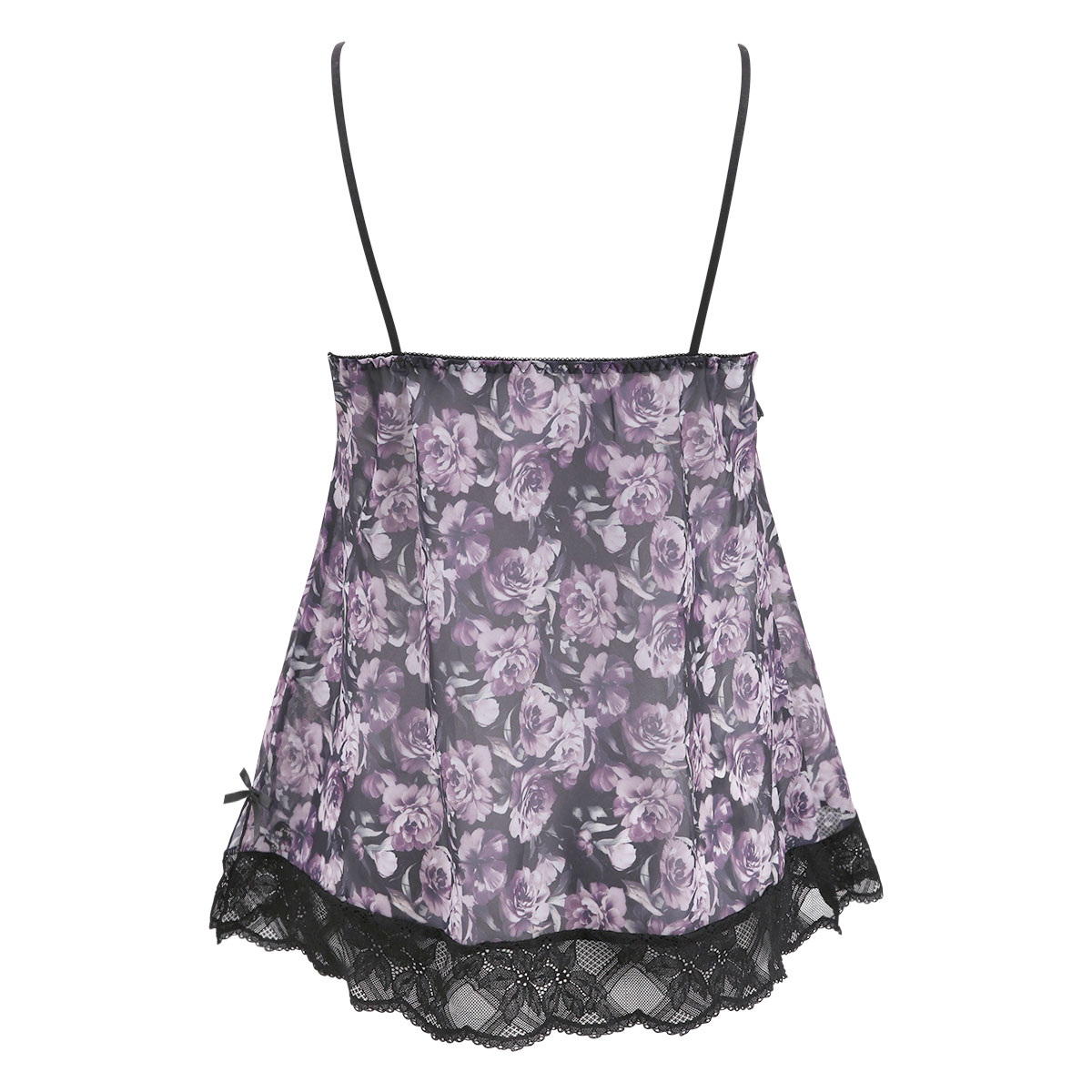 ピュアシェリ ローズプリントシフォン キャミ＆タップパンツ