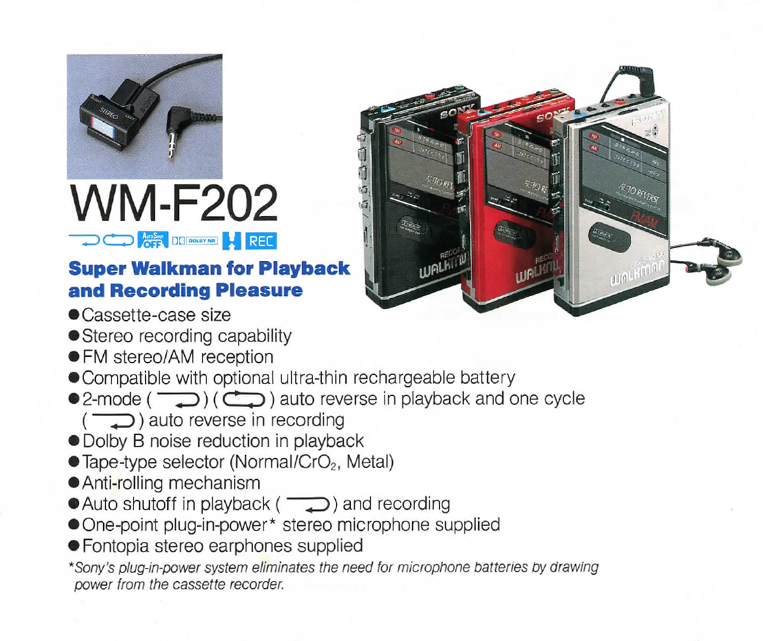Sony WM-F202 ▷ Walkman.land