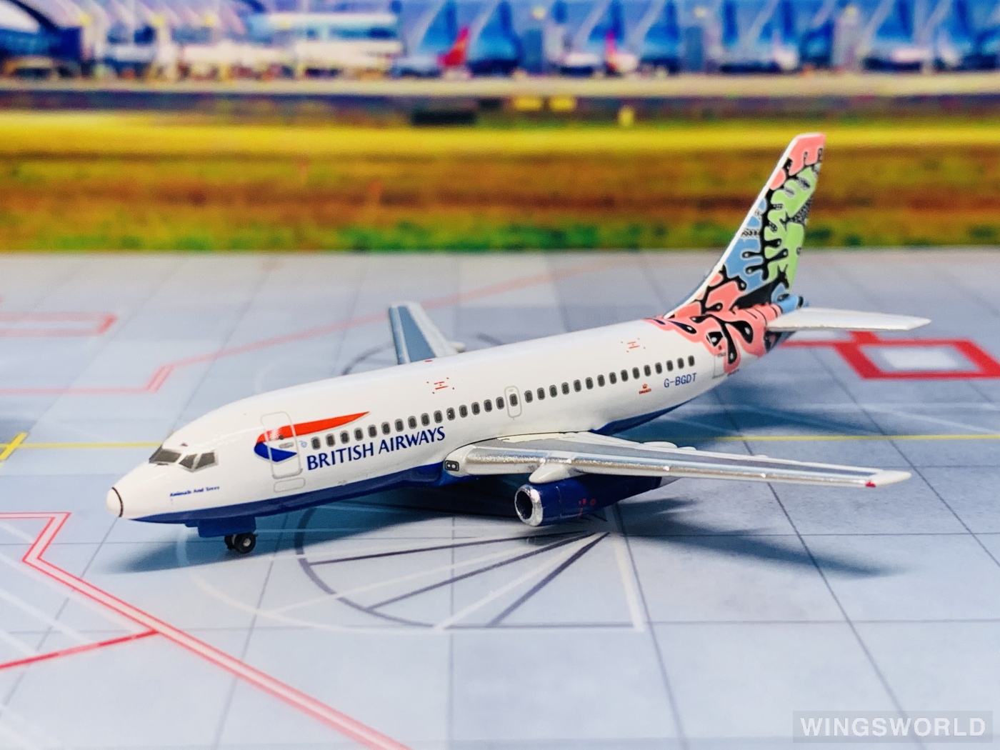 Geminijets 1:400 Boeing 737-200 British Airways 英国航空GJBAWSET1