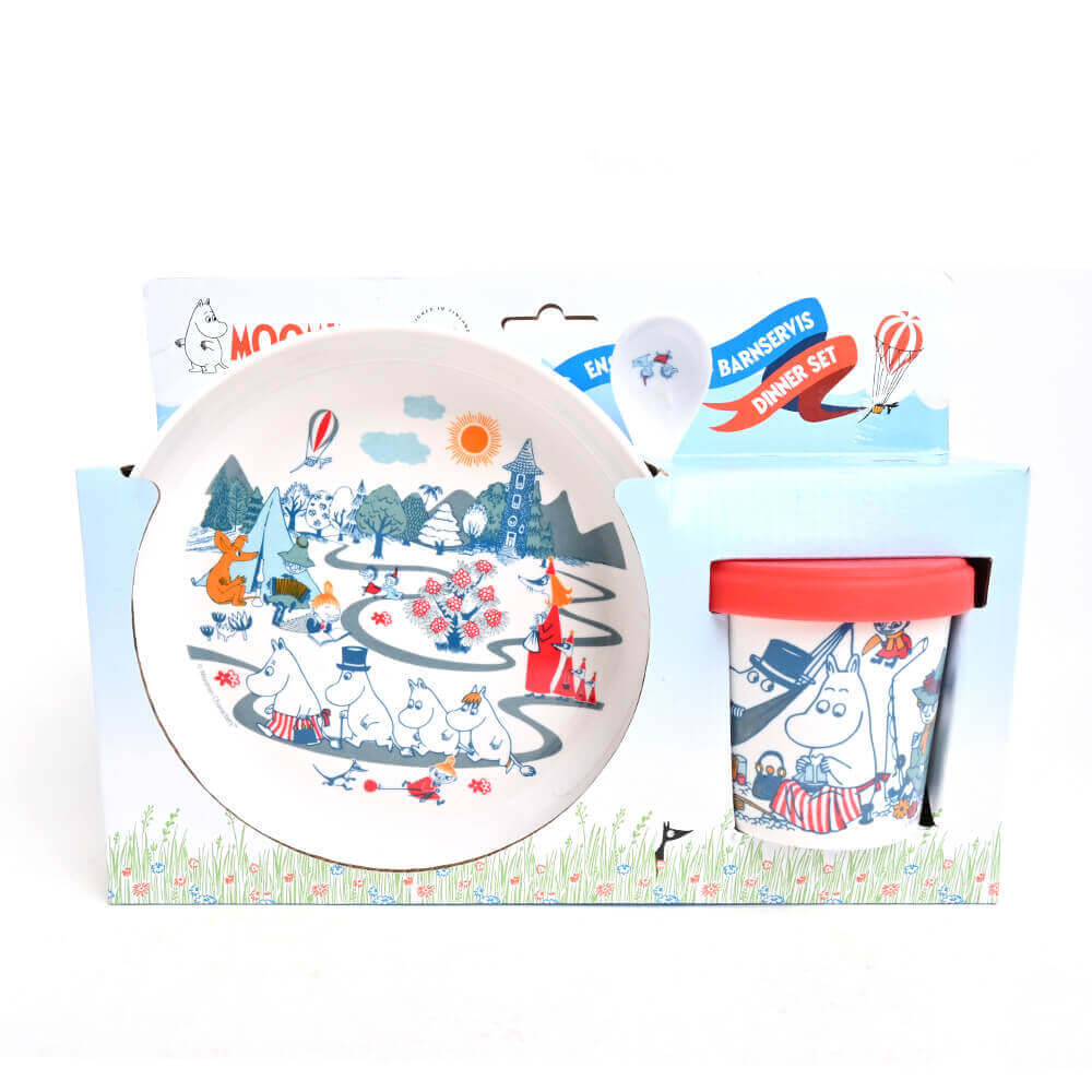 メラミンギフト3点セットムーミンバレー (メラミンギフト3テンセット