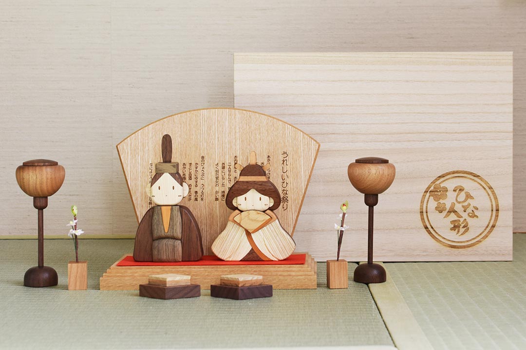 おひな様 木製ひな人形DXセット (オヒナサマ モクセイヒナニンギョウ
