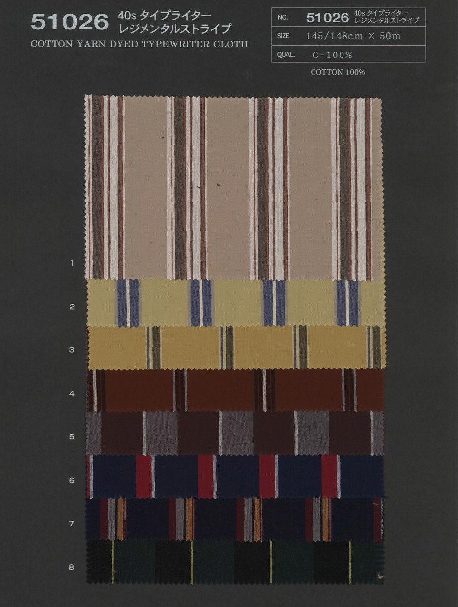 51026 40sタイプライター レジメンタルストライプ | TNC