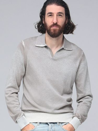 HUGO BOSS (ヒューゴボス) ウール混 モックネック ハーフジップ ニット