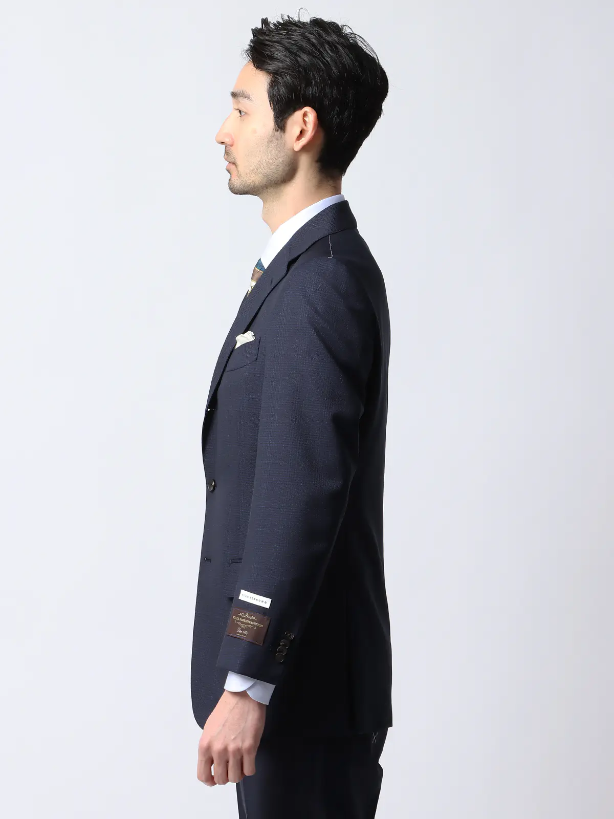 スーツ／3つボタン／CANONICO／SUPER110's／HAND MADE／グレンチェック