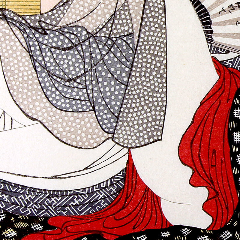 喜多川歌麿 浮世絵春画「歌まくら・料亭の二階」｜浮世絵工房