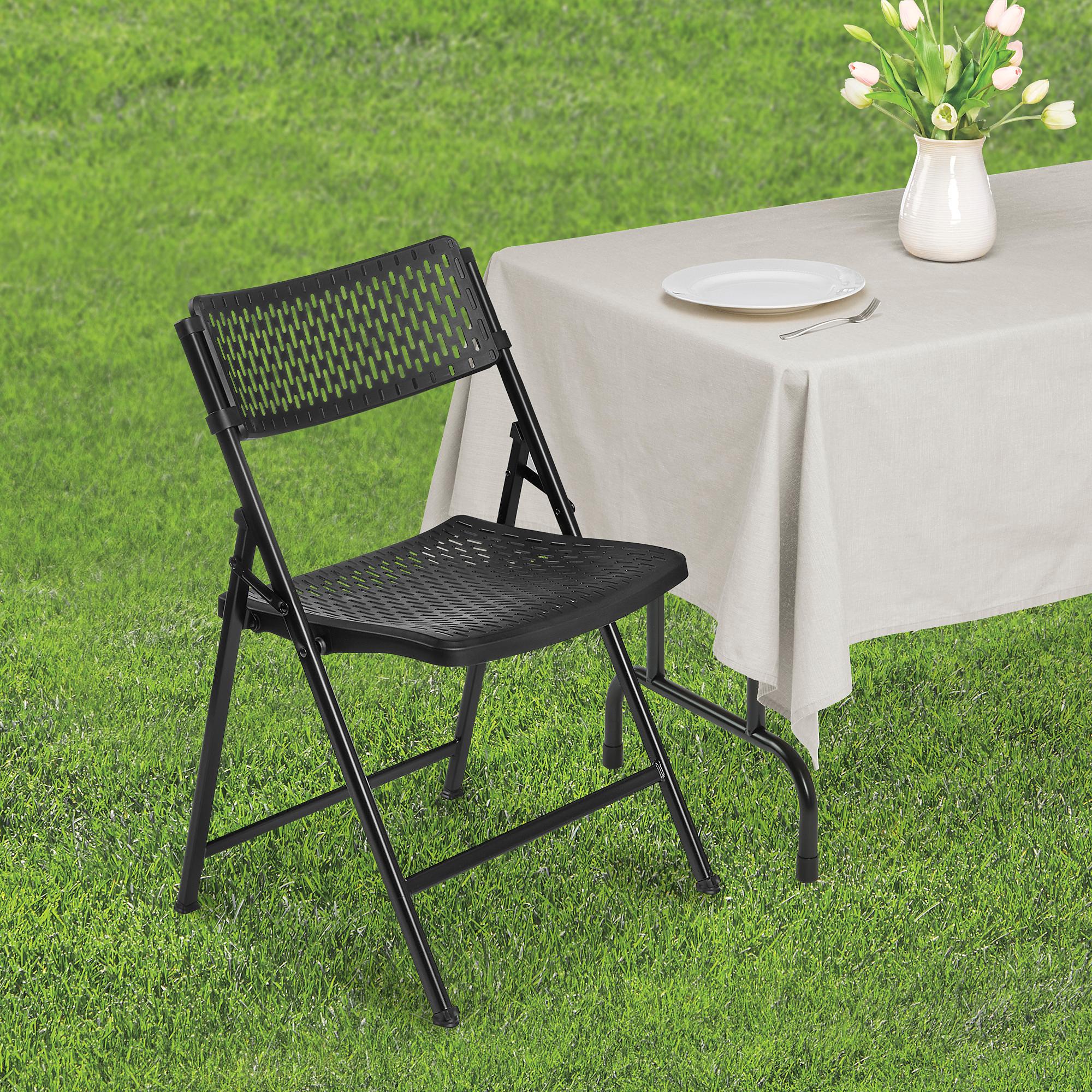 Ventilated Folding Chairs - Black H-7691 - ULINE