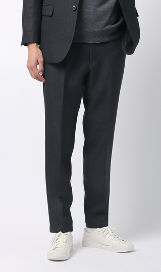 スタイリッシュスラックス【ツイード】【セットアップ着用可】【裾上げ