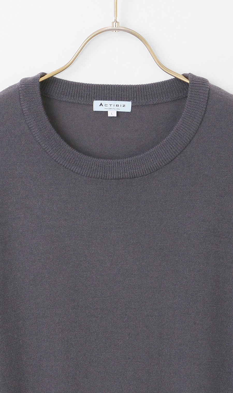 クルーネックセーター【毛玉CLEAR】【＃すごセーター】 (ACKN4103-32